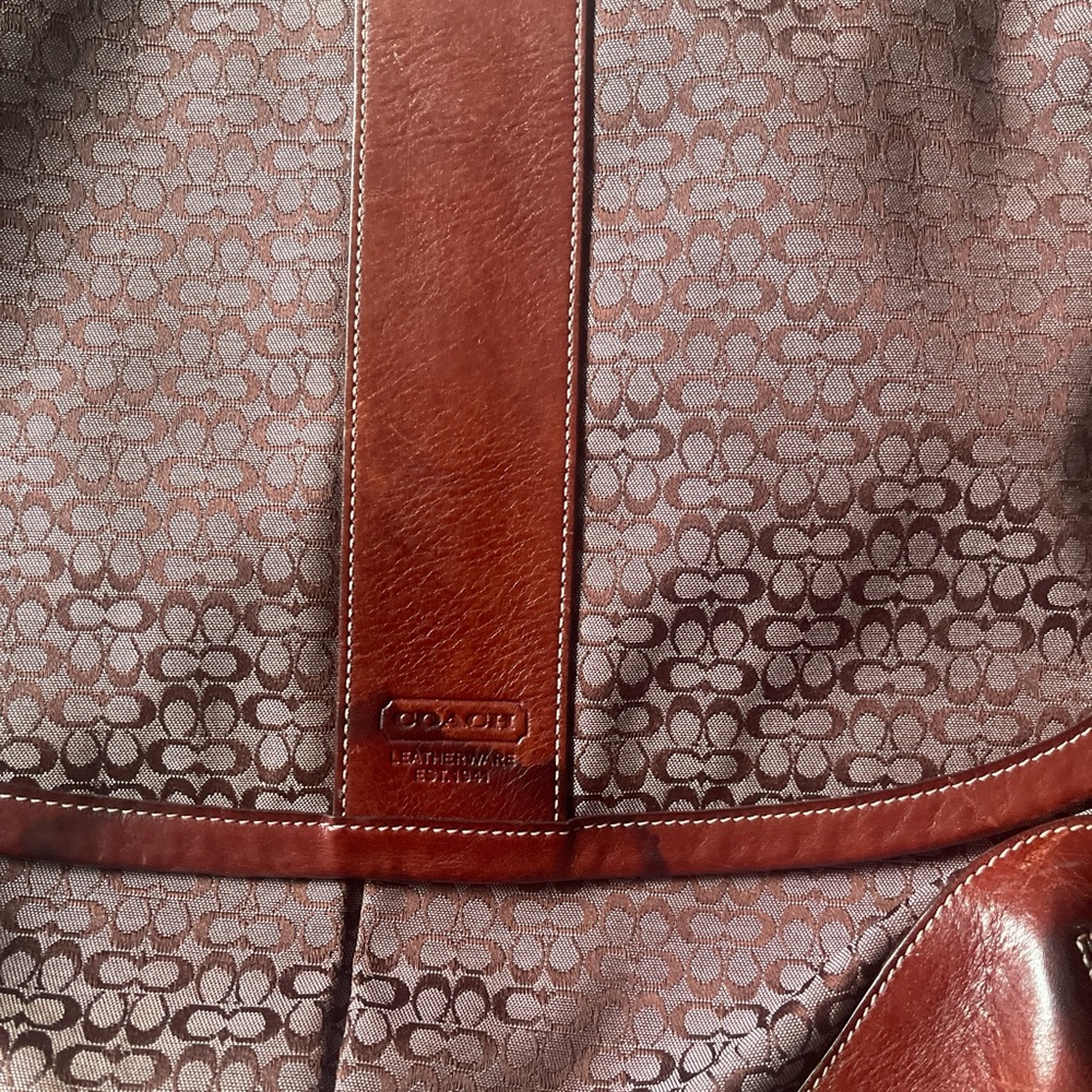 Coach Maroon and Burgundy Crossbody Bag - Picture 4 of 8